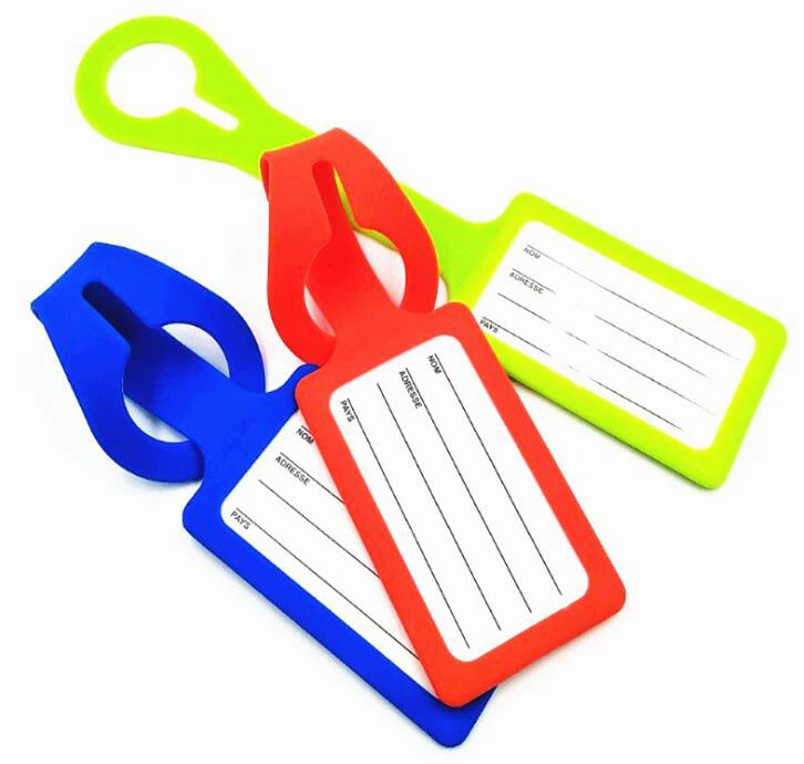 Hot Sale Waterproof 3d Rubber Silicone Luggage Tags