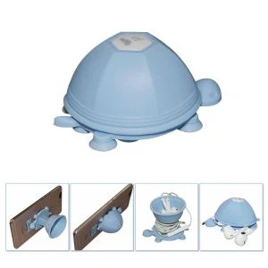 ที่วางโทรศัพท์ซิลิโคนเต่า 3D พับหูฟัง Winder