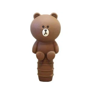 จุกไวน์ซิลิโคน Bespoke Brown Bear