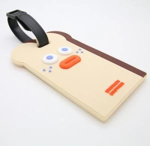 บัตรผ่านขึ้นเครื่องใหม่แท็กแท็กกระเป๋าซิลิโคน 3d