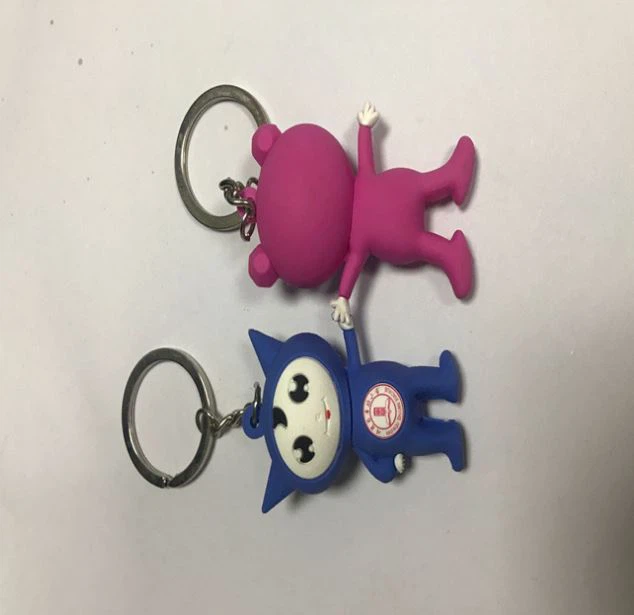 2D Or 3D Soft PVC Keychain Keyring