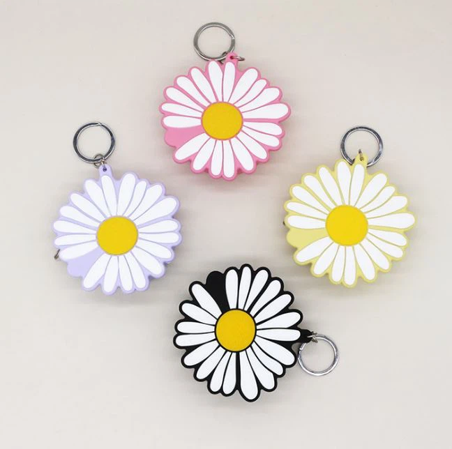 Daisy Silicone Purse Coin Wallet Keychain Small Money Coin Pouch Bag