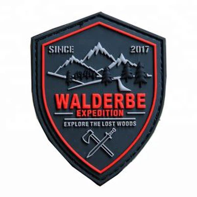 3D Garment Shield ยางนุ่ม PVC Patch