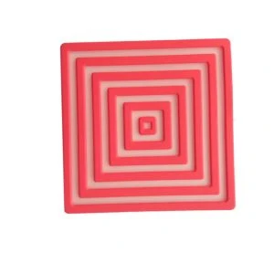 โฆษณาที่มีสีสัน Water Proofing Soft Pvc Rubber Cup Coaster