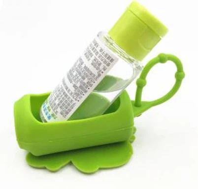 OEM Waterless 30ml Hand Sanitizer เจลขวด 3d ซิลิโคนผู้ถือ