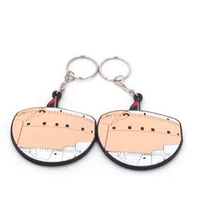 ของขวัญส่งเสริมการขาย 3d Soft Pvc Keychains Bag Tags