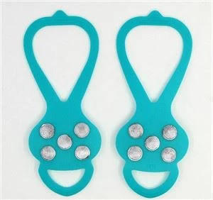 ซิลิโคนรองเท้าป้องกันการลื่นไถลครอบคลุมซิลิโคนคลีทส์ 5 Ttooth Crampons