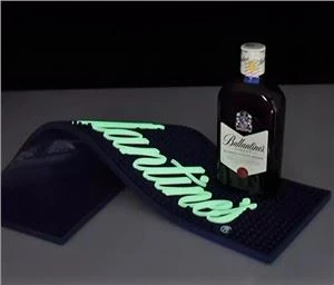 LED พีวีซีอิเล็กทรอนิกส์ระยิบระยับยางบาร์แผ่นสําหรับบาร์ใช้