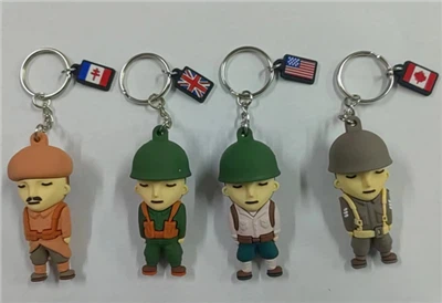 พวงกุญแจซิลิโคนการ์ตูนยางนุ่ม 3d รูปพวงกุญแจ